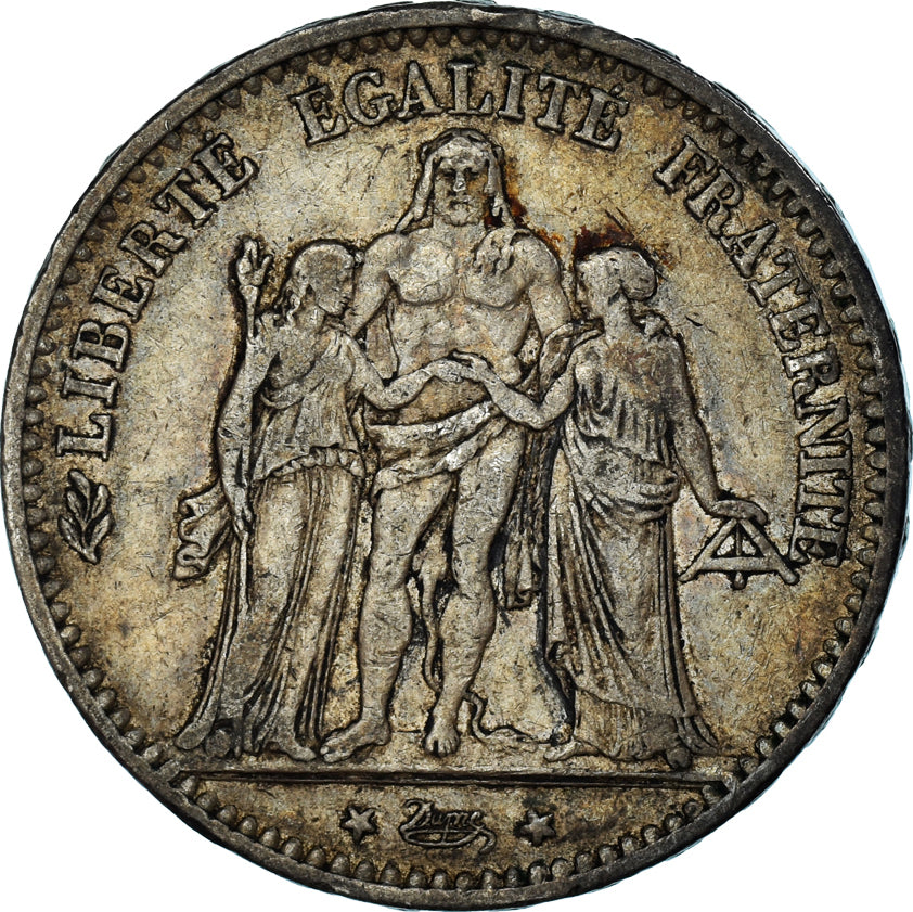 Coin, France, Hercule, 5 Francs, 1874, Paris, VF(30-35), Silver, KM:820.1