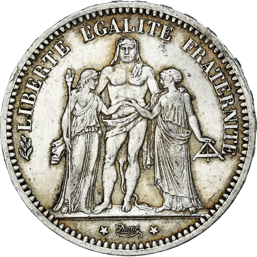 France, Hercule, 5 Francs, 1873, Paris, EF(40-45), Silver, KM:820.1