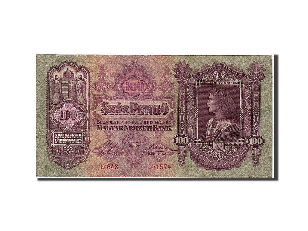 Banknote, Hungary, 100 Pengö, 1930, KM:112, AU(55-58)