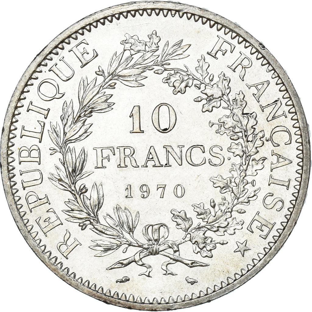 Coin, France, Hercule, 10 Francs, 1970, Paris, MS(60-62), Silver, KM:932