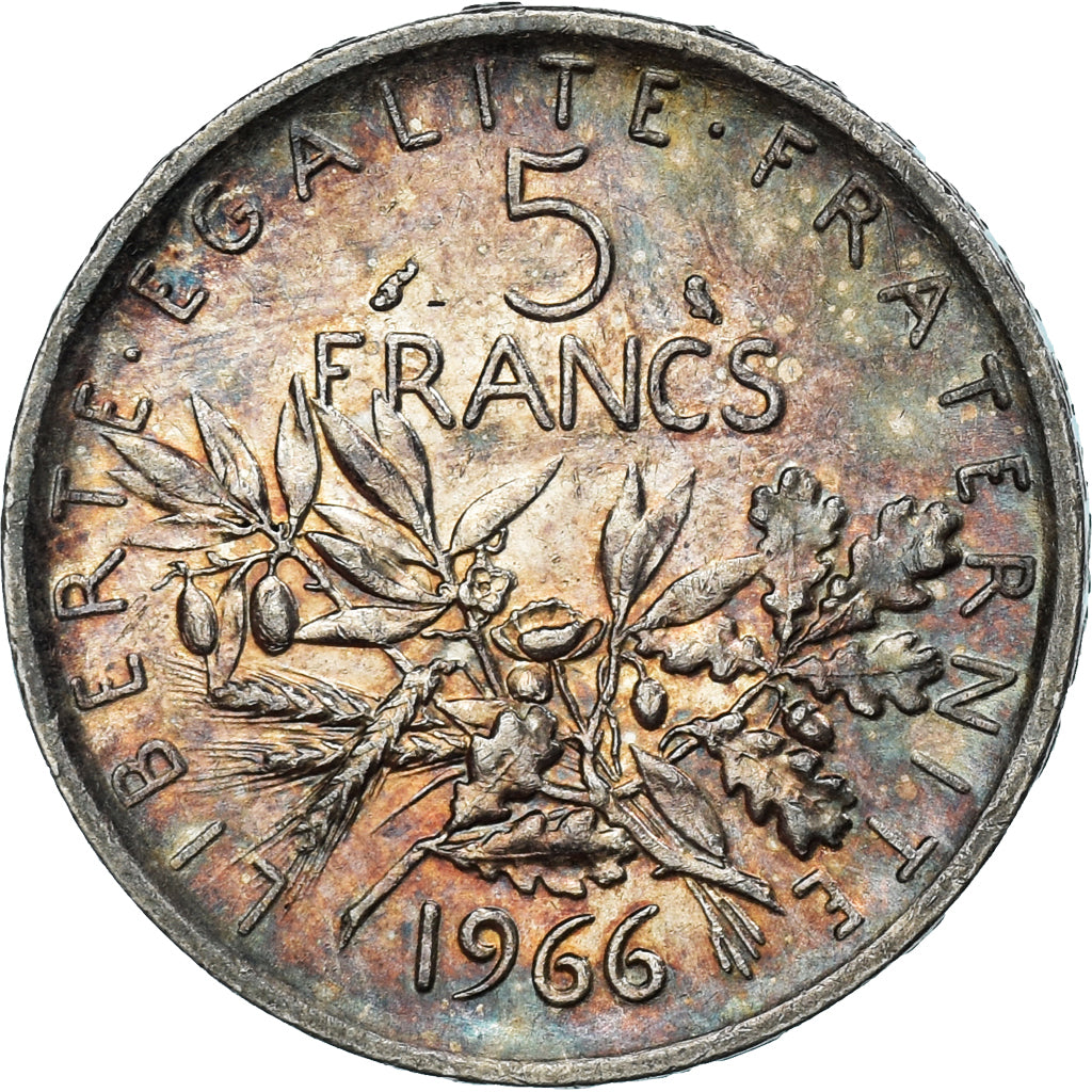 Coin, France, Semeuse, 5 Francs, 1966, Paris, MS(60-62), Silver, KM:926