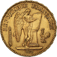 Munten, Frankrijk, Génie, 20 Francs, 1886, Paris, ZF+, Goud, KM:825