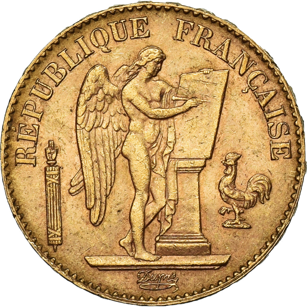 Munten, Frankrijk, Génie, 20 Francs, 1896, Paris, ZF+, Goud, KM:825