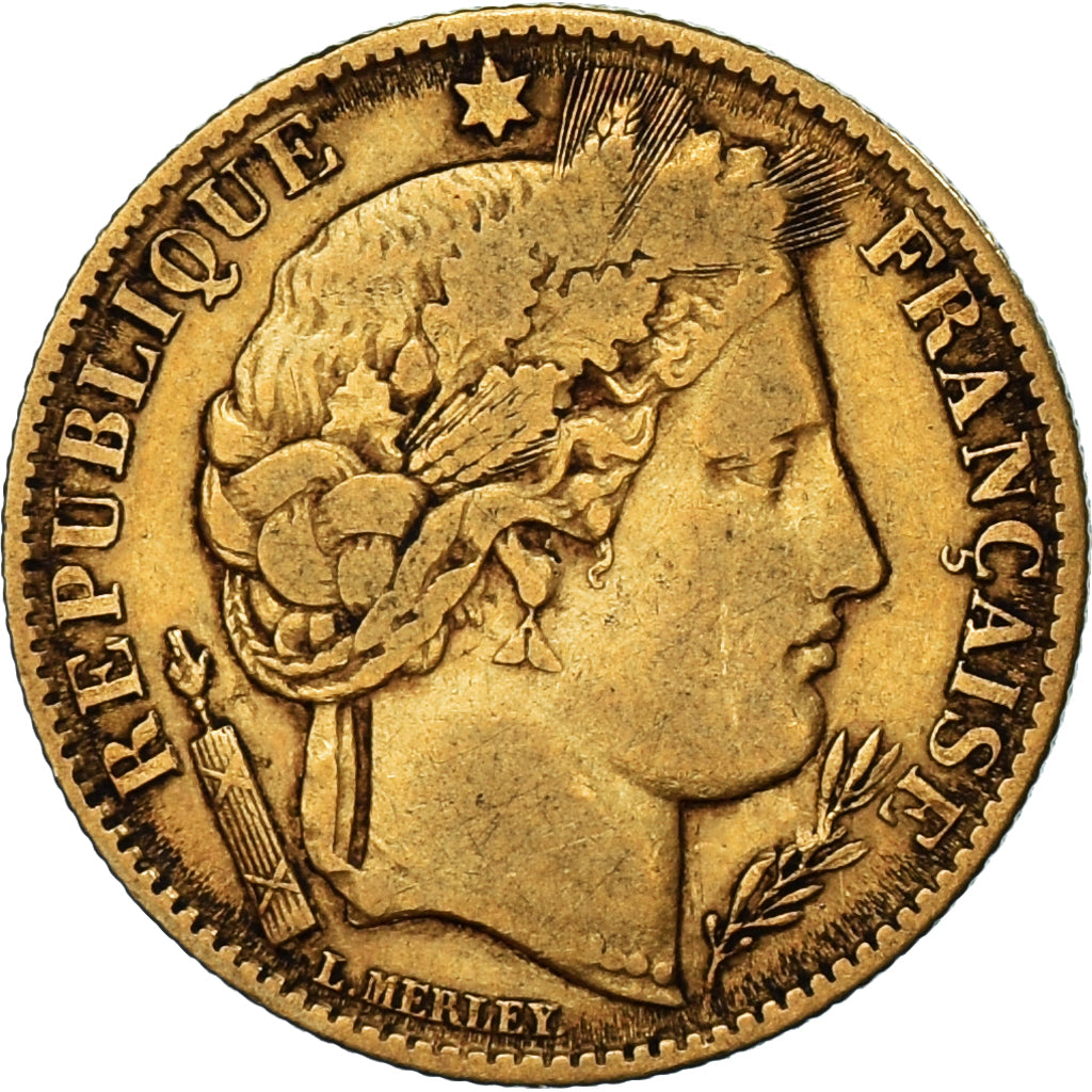 Coin, France, Cérès, 10 Francs, 1851, Paris, VF(30-35), Gold, KM:770