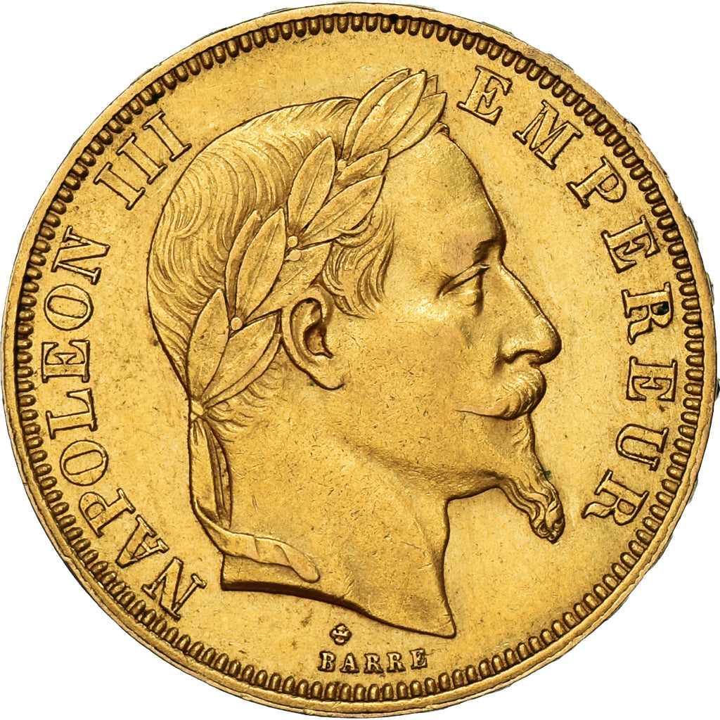 Coin, France, Napoleon III, Napoléon III, 50 Francs, 1867, Strasbourg