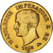 Coin, ITALIAN STATES, KINGDOM OF NAPOLEON, Napoleon I, 40 Lire, 1808, Milan