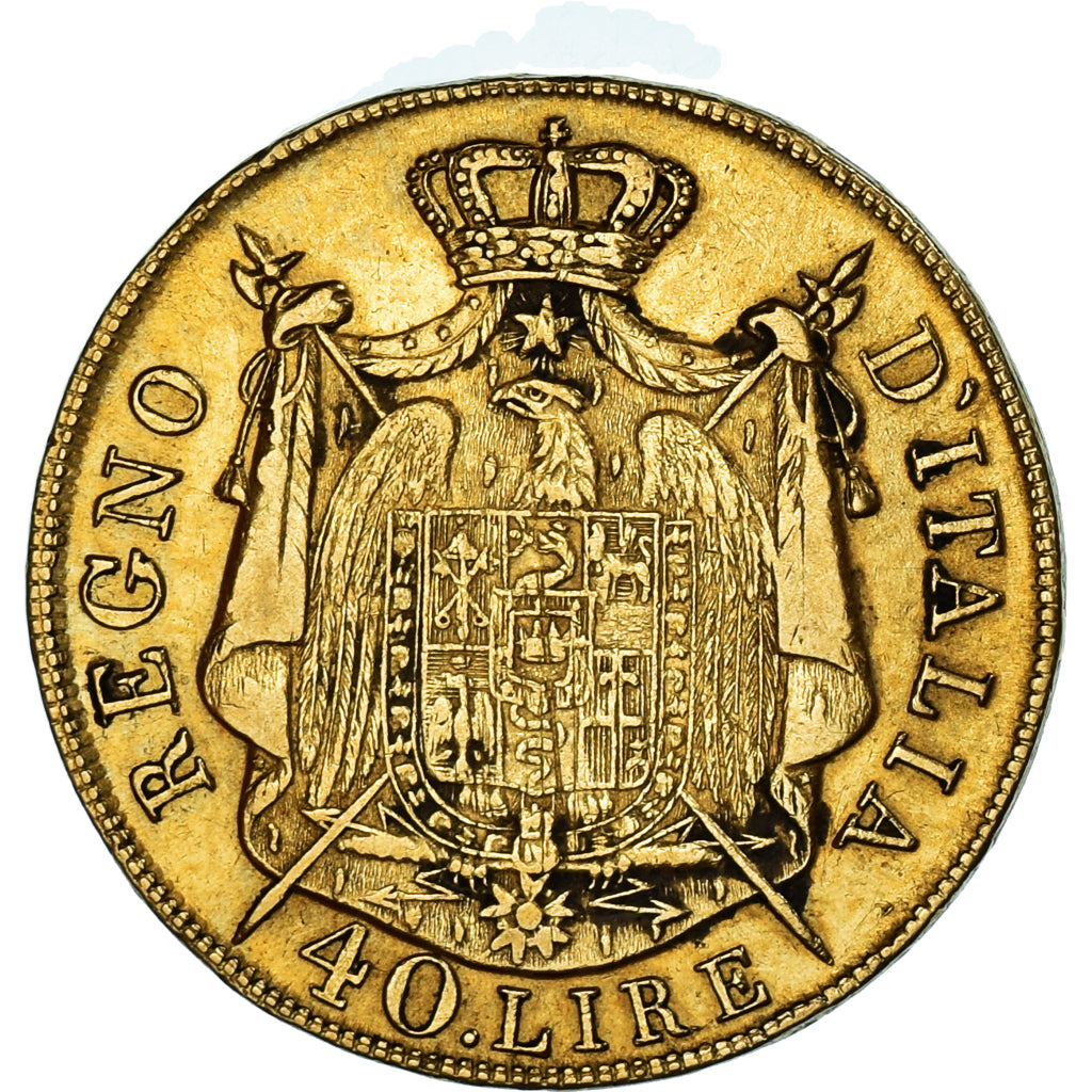 Coin, ITALIAN STATES, KINGDOM OF NAPOLEON, Napoleon I, 40 Lire, 1808, Milan