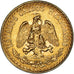 Mexico, 2 Pesos, 1945, Mexico City, MS(60-62), Gold, KM:461