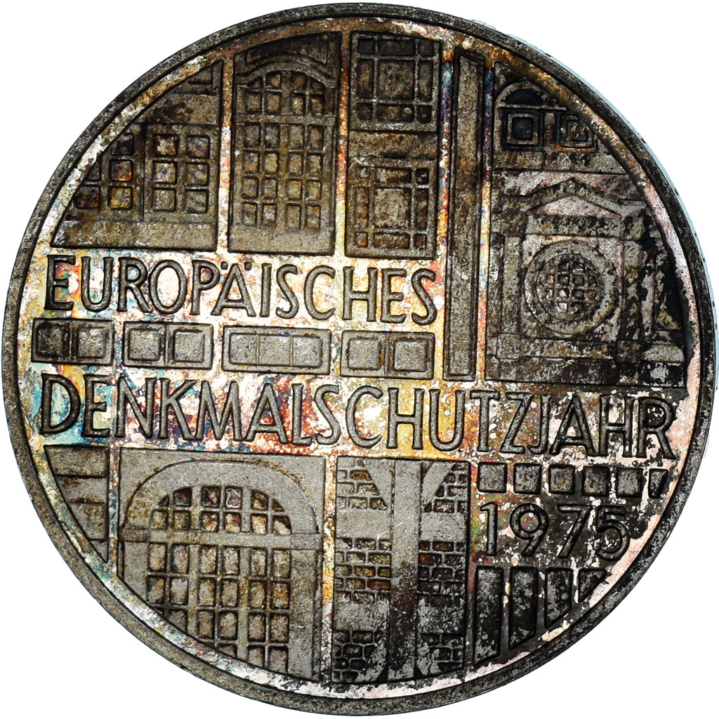 Moneda, ALEMANIA - REPÚBLICA FEDERAL, 5 Mark, 1975, Stuttgart, Germany, EBC+