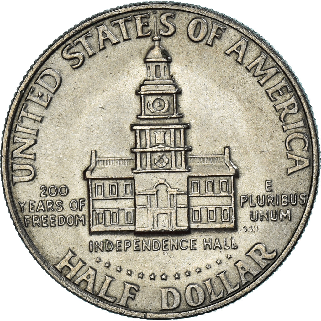 Coin, United States, Kennedy, Half Dollar, 1976, Philadelphia, AU(50-53)