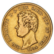 Monnaie, États italiens, SARDINIA, Carlo Alberto, 20 Lire, 1834, Torino, TB+