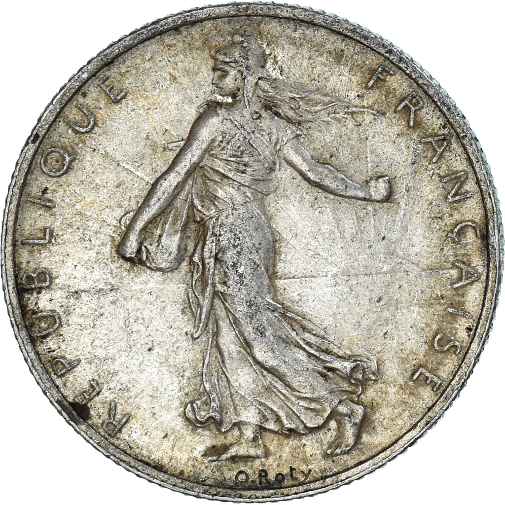 Coin, France, Semeuse, 2 Francs, 1917, Paris, EF(40-45), Silver, KM:845.1
