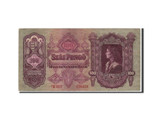 Hungary, 100 Pengö, 1930, KM #112, AU(50-53), E057076458