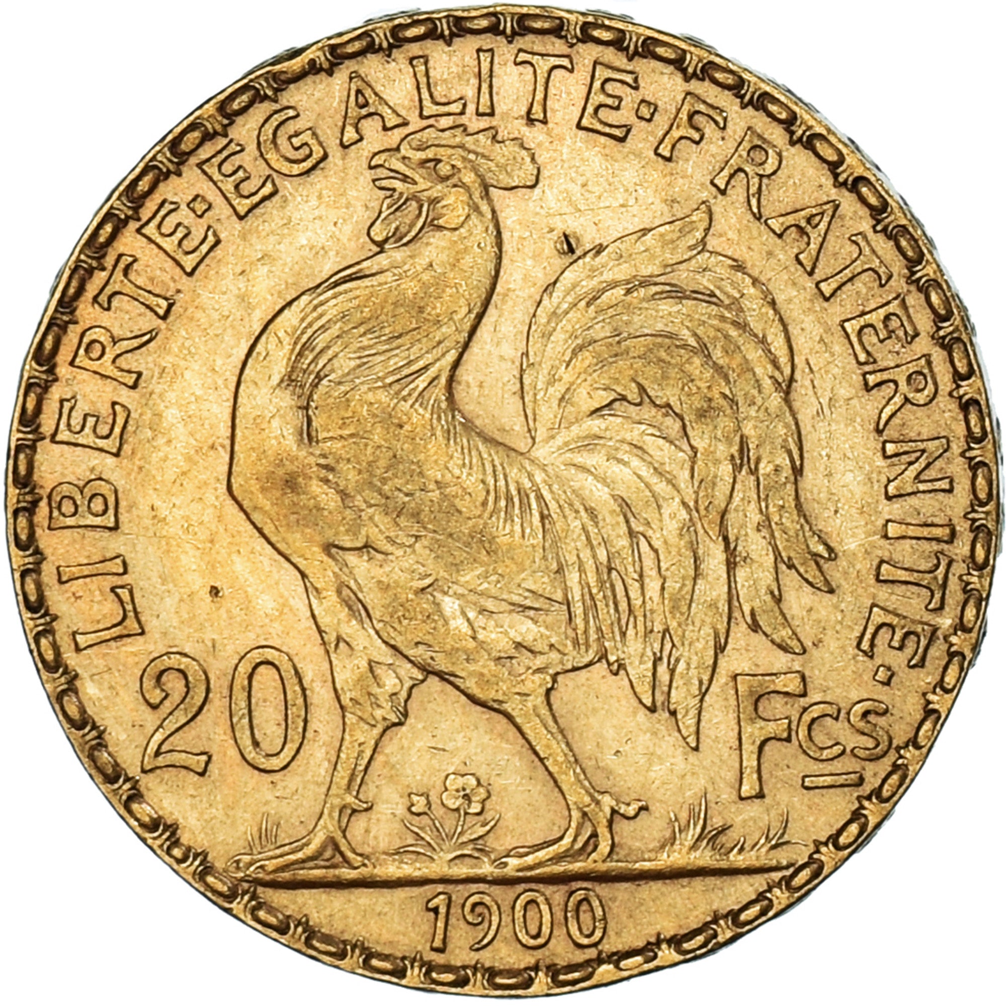 Munten, Frankrijk, Marianne, 20 Francs, 1900, Paris, ZF, Goud, KM:847