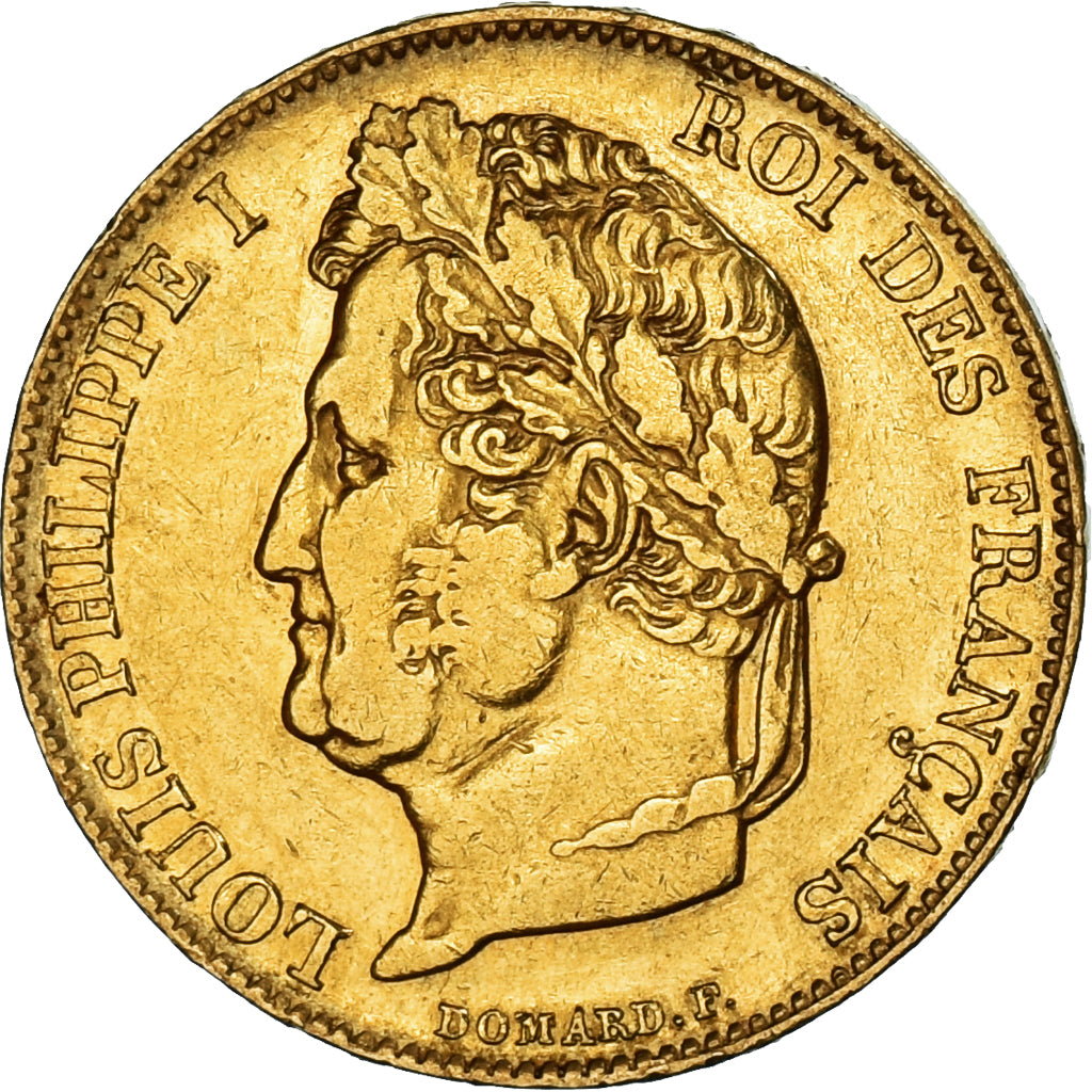 France, Louis-Philippe, 20 Francs, 1841, Paris, VF(20-25), Gold, KM:750.1