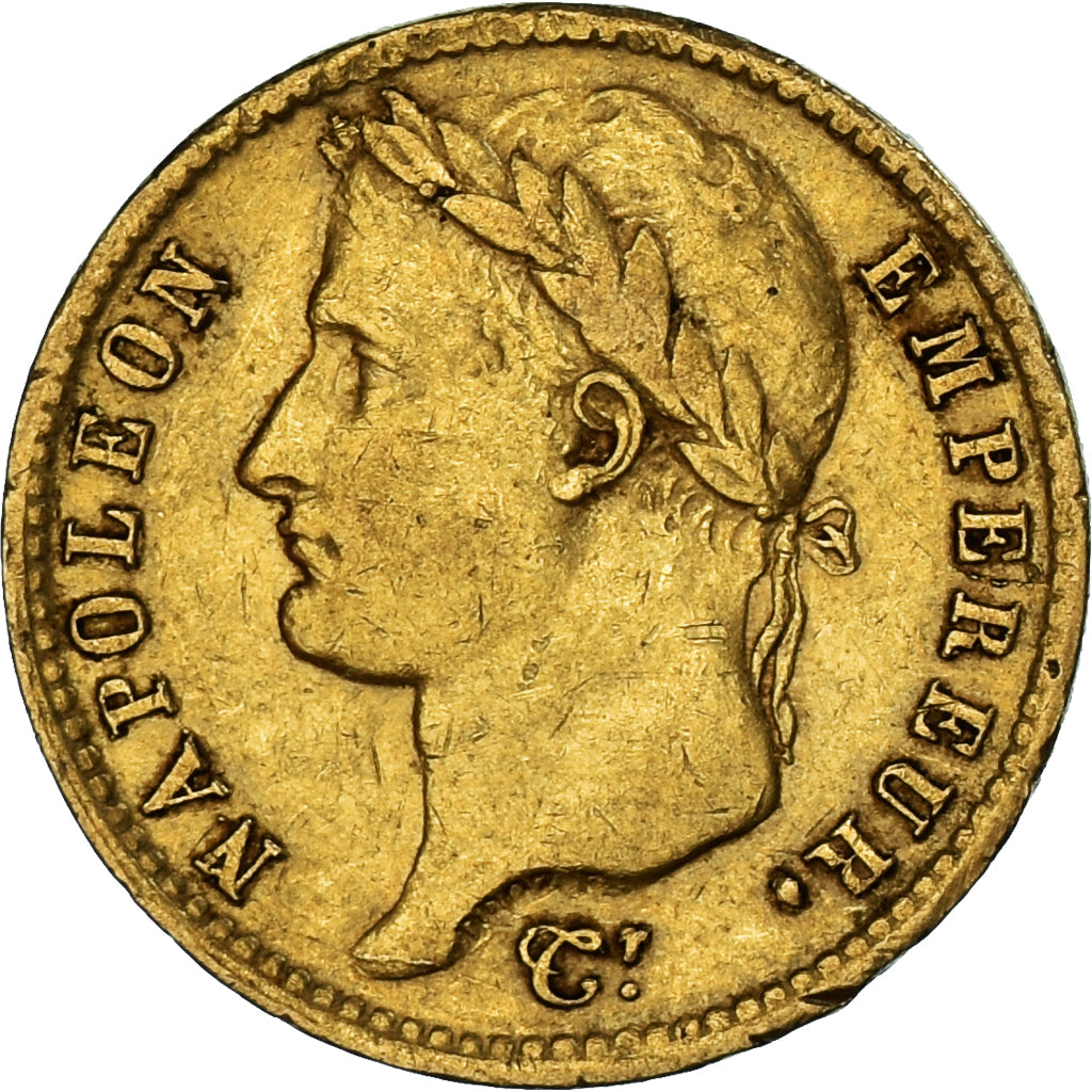Moeda, França, Napoléon I, 20 Francs, 1811, Paris, EF(40-45), Dourado