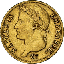 Moeda, França, Napoléon I, 20 Francs, 1811, Paris, EF(40-45), Dourado