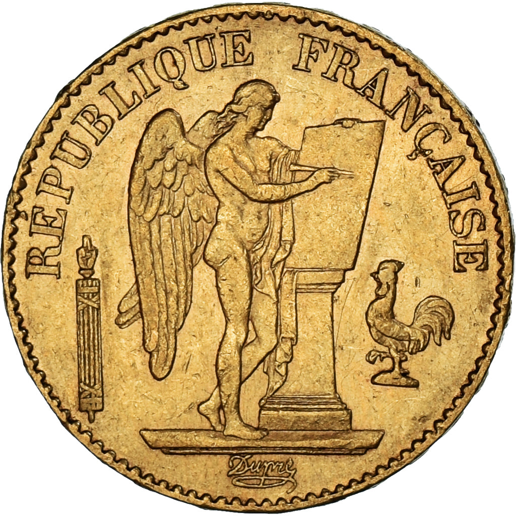 Monnaie, France, Génie, 20 Francs, 1879, Paris, TTB, Or, Gadoury:1063, KM:825