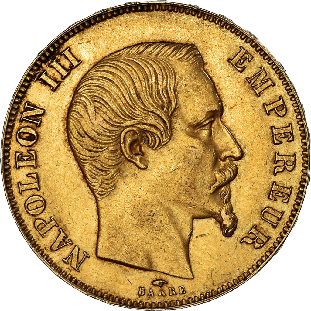 France, Napoleon III, Napoléon III, 50 Francs, 1857, Paris, AU(50-53), Gold,...