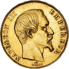 Moneta, Francia, Napoleon III, Napoléon III, 50 Francs, 1857, Paris, BB, Oro