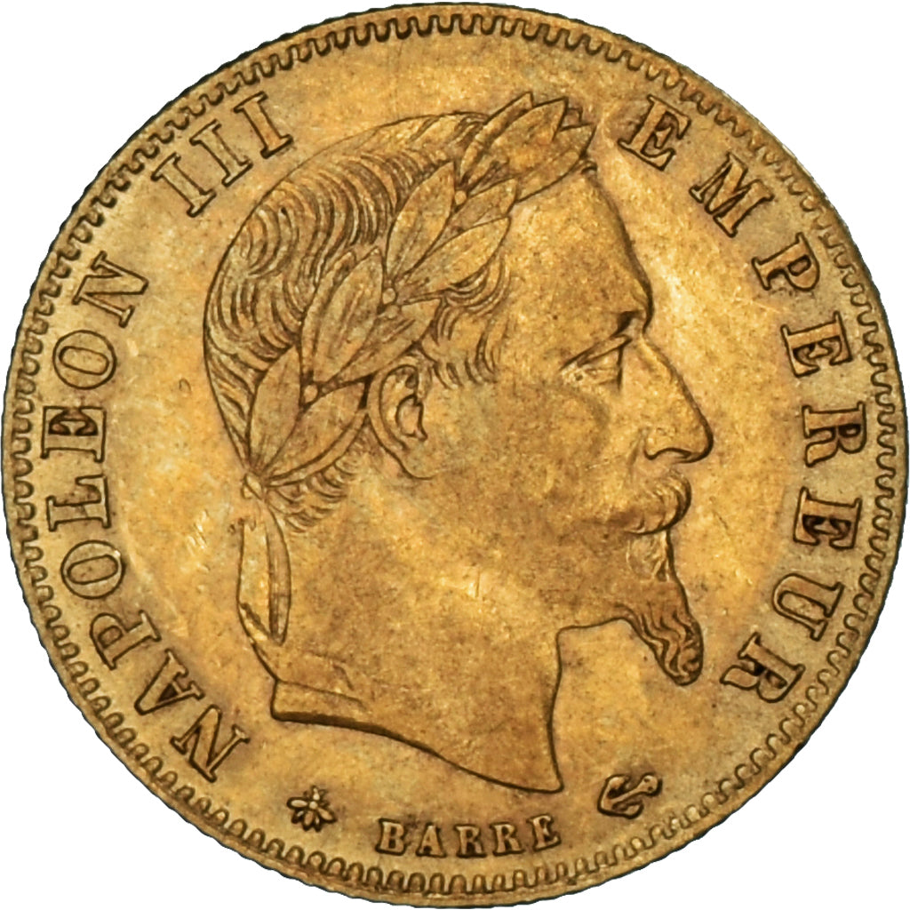 France, Napoleon III, 5 Francs, 1864, Paris, EF(40-45), Gold, KM:803.1