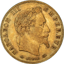 France, Napoleon III, 5 Francs, 1864, Paris, EF(40-45), Gold, KM:803.1