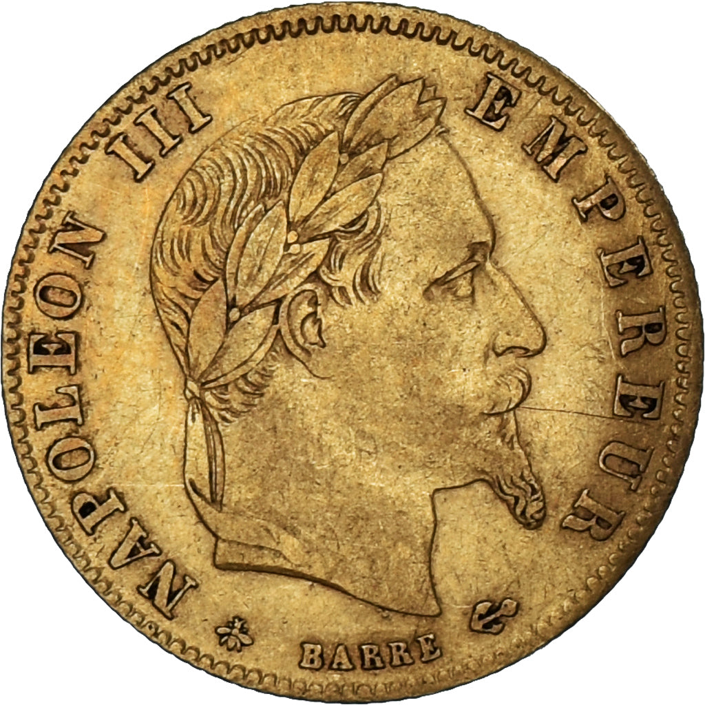 Moneta, Francja, Napoleon III, 5 Francs, 1862, Paris, VF(30-35), Złoto