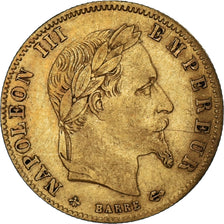 Moneta, Francja, Napoleon III, 5 Francs, 1862, Paris, VF(30-35), Złoto