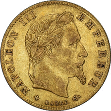 France, Napoleon III, 5 Francs, 1867, Strasbourg, EF(40-45), Gold, KM:803.2