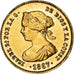 Moneda, España, Isabel II, 4 Escudos, 1867, Madrid, MBC, Oro, KM:631.1