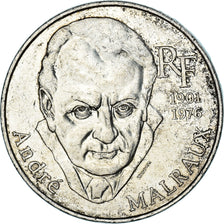 Munten, Frankrijk, André Malraux, 100 Francs, 1997, FR, Zilver, KM:1188