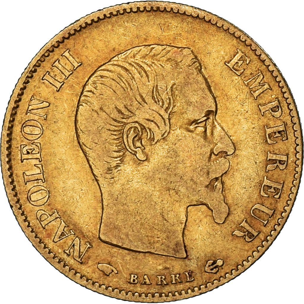 Coin, France, Napoleon III, 10 Francs, 1859, Paris, EF(40-45), Gold, KM:784.3
