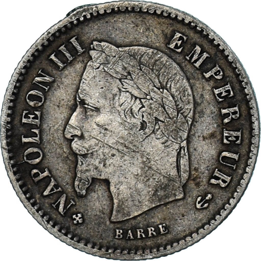 Coin, France, Napoleon III, Napoléon III, 20 Centimes, 1867, Strasbourg