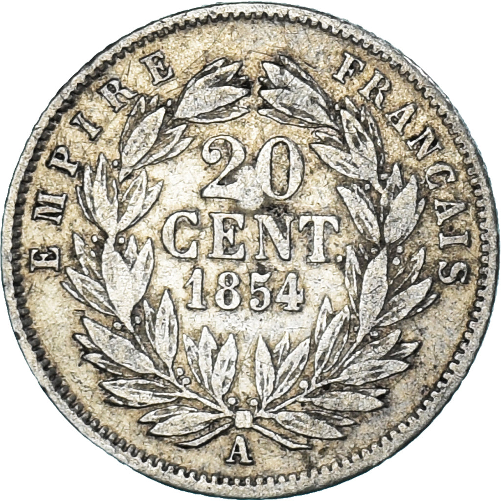 Coin, France, Napoleon III, Napoléon III, 20 Centimes, 1854, Paris, VF(30-35)