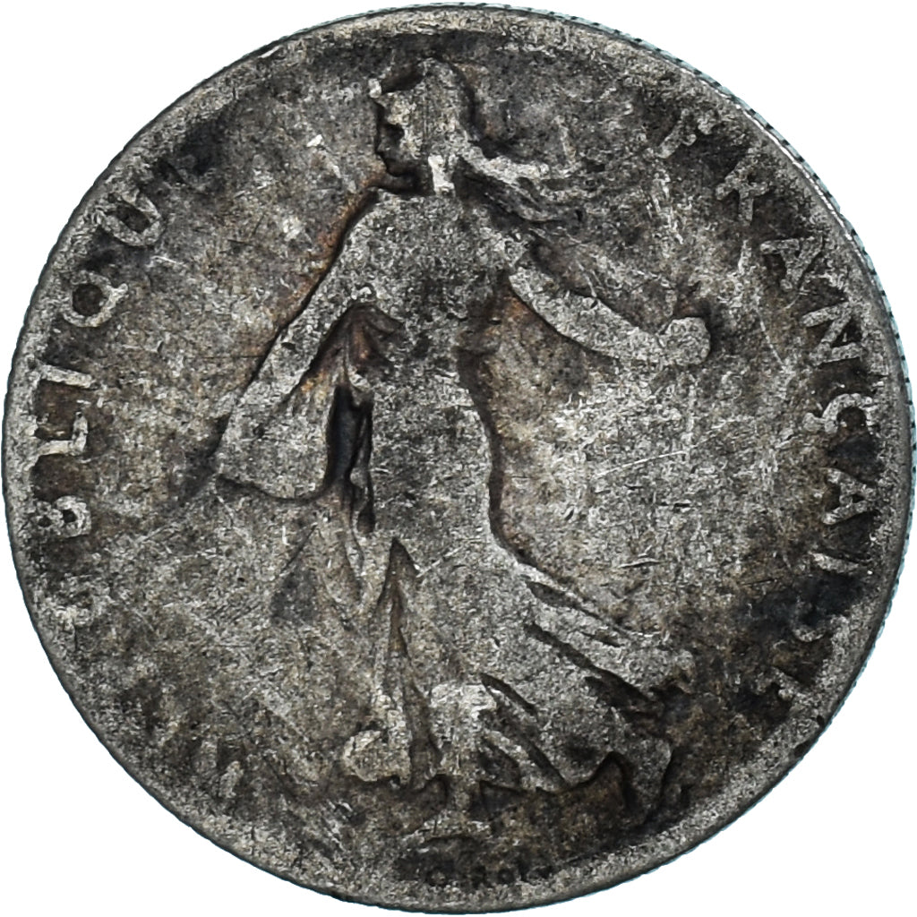 Munten, Frankrijk, Semeuse, 50 Centimes, 1905, FR+, Zilver, KM:854, Gadoury:420