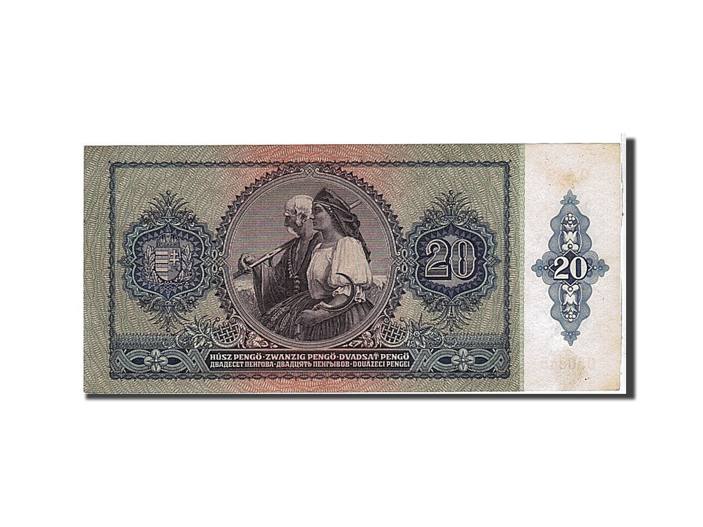 Banknote, Hungary, 20 Pengö, 1941, KM:109, AU(55-58)