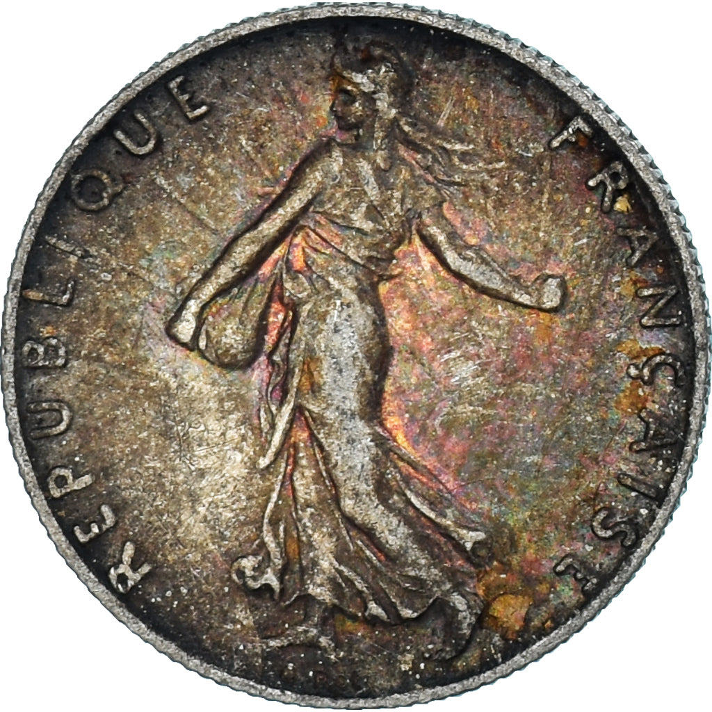 Frankreich, Semeuse, 50 Centimes, 1919, Paris, VZ, Silber, KM:854, Gadoury:420