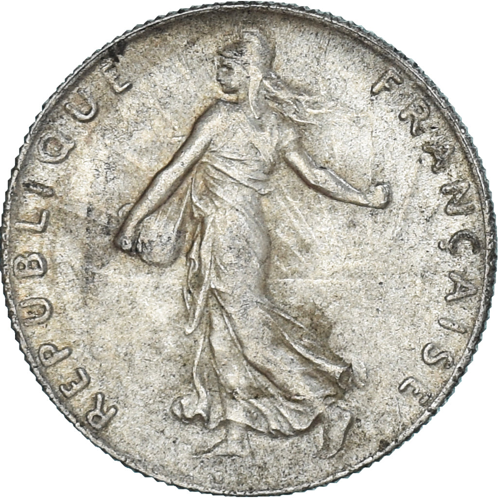 France, Semeuse, 50 Centimes, 1914, Paris, AU(50-53), Silver, KM:854,Gadoury 420
