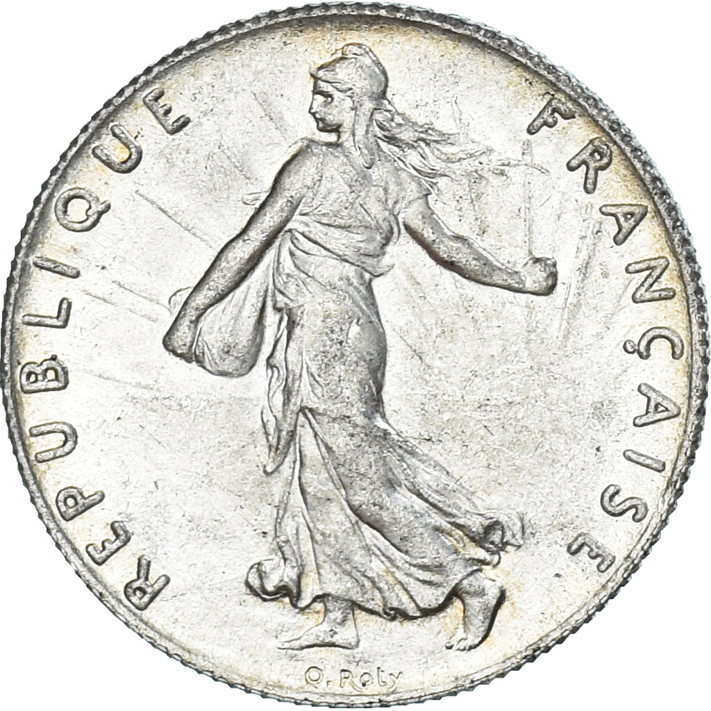 Munten, Frankrijk, Semeuse, 50 Centimes, 1915, Paris, PR+, Zilver, KM:854