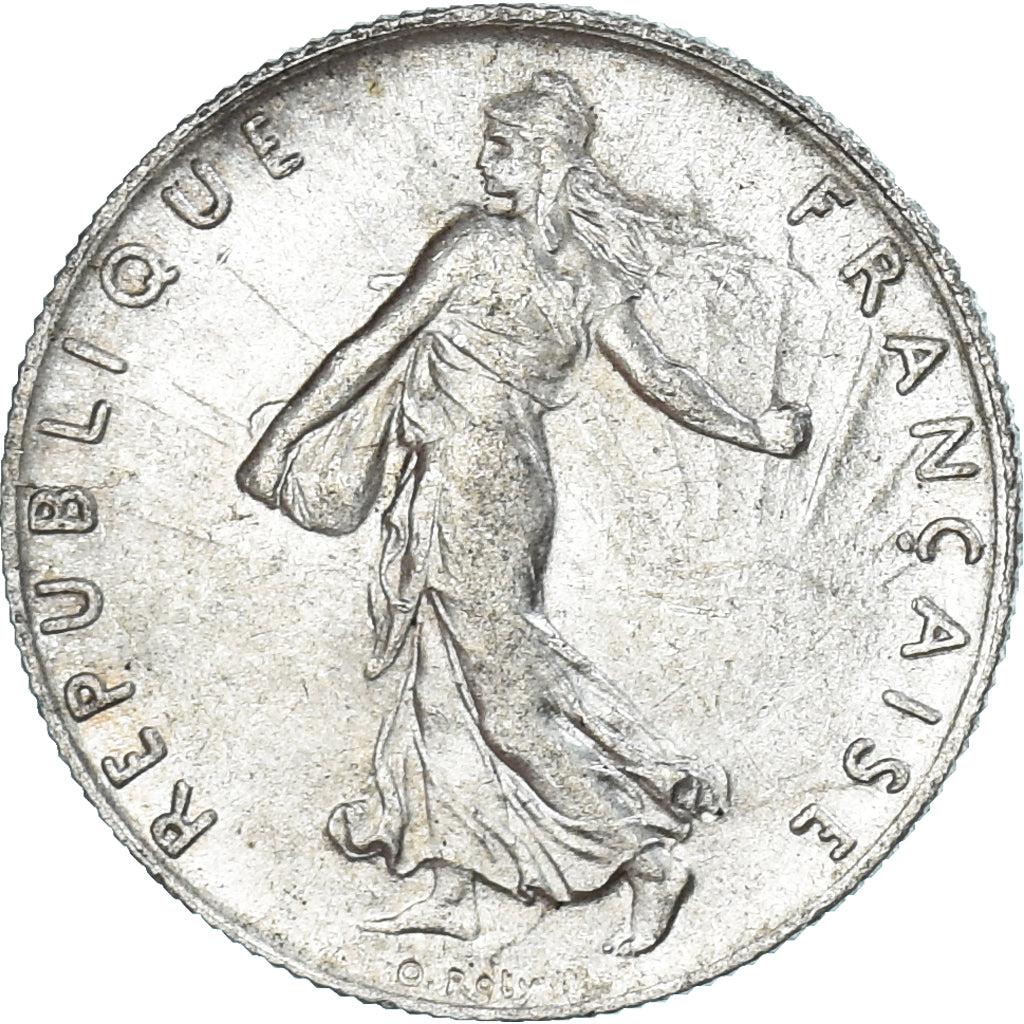 Moneta, Francia, Semeuse, 50 Centimes, 1916, Paris, SPL-, Argento, KM:854