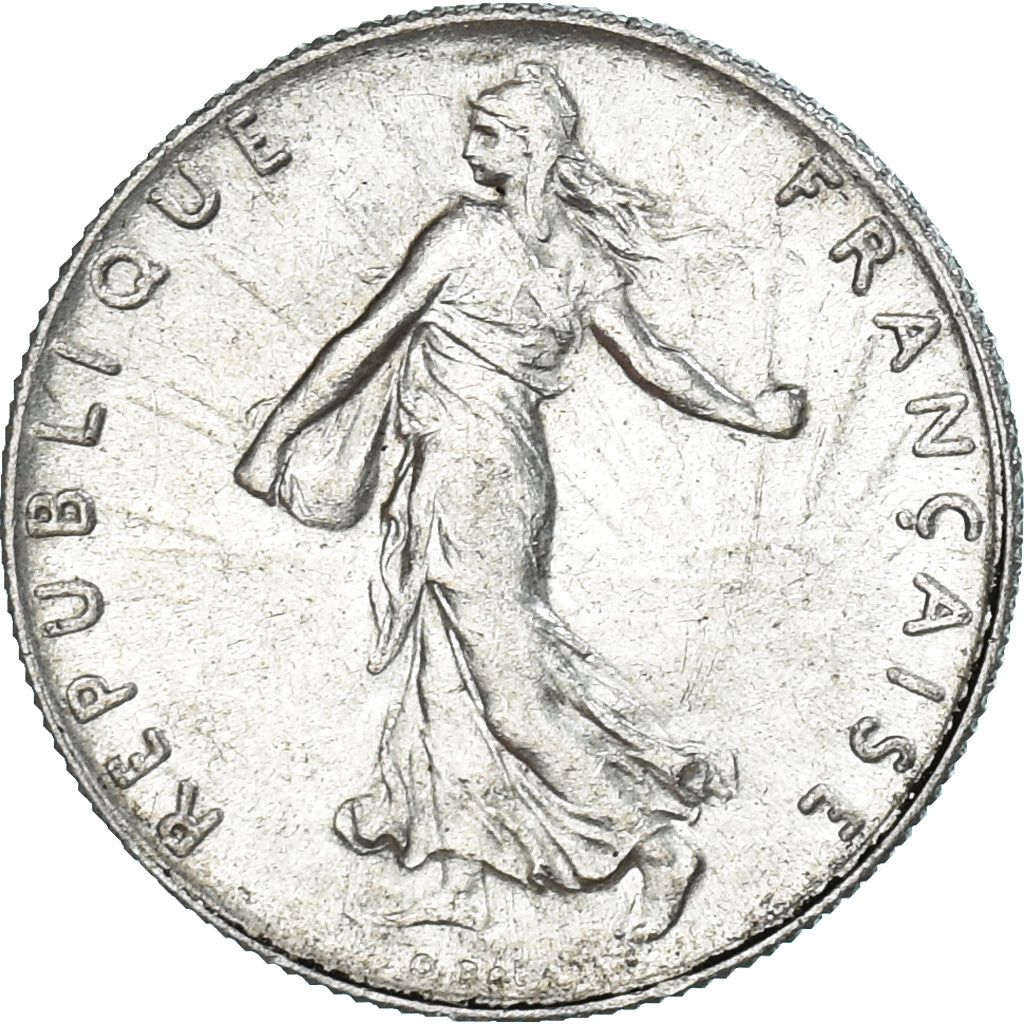 Coin, France, Semeuse, 50 Centimes, 1917, Paris, AU(55-58), Silver, KM:854