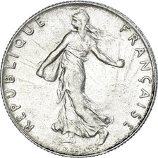 Coin, France, Semeuse, 50 Centimes, 1917, Paris, AU(55-58), Silver, KM:854