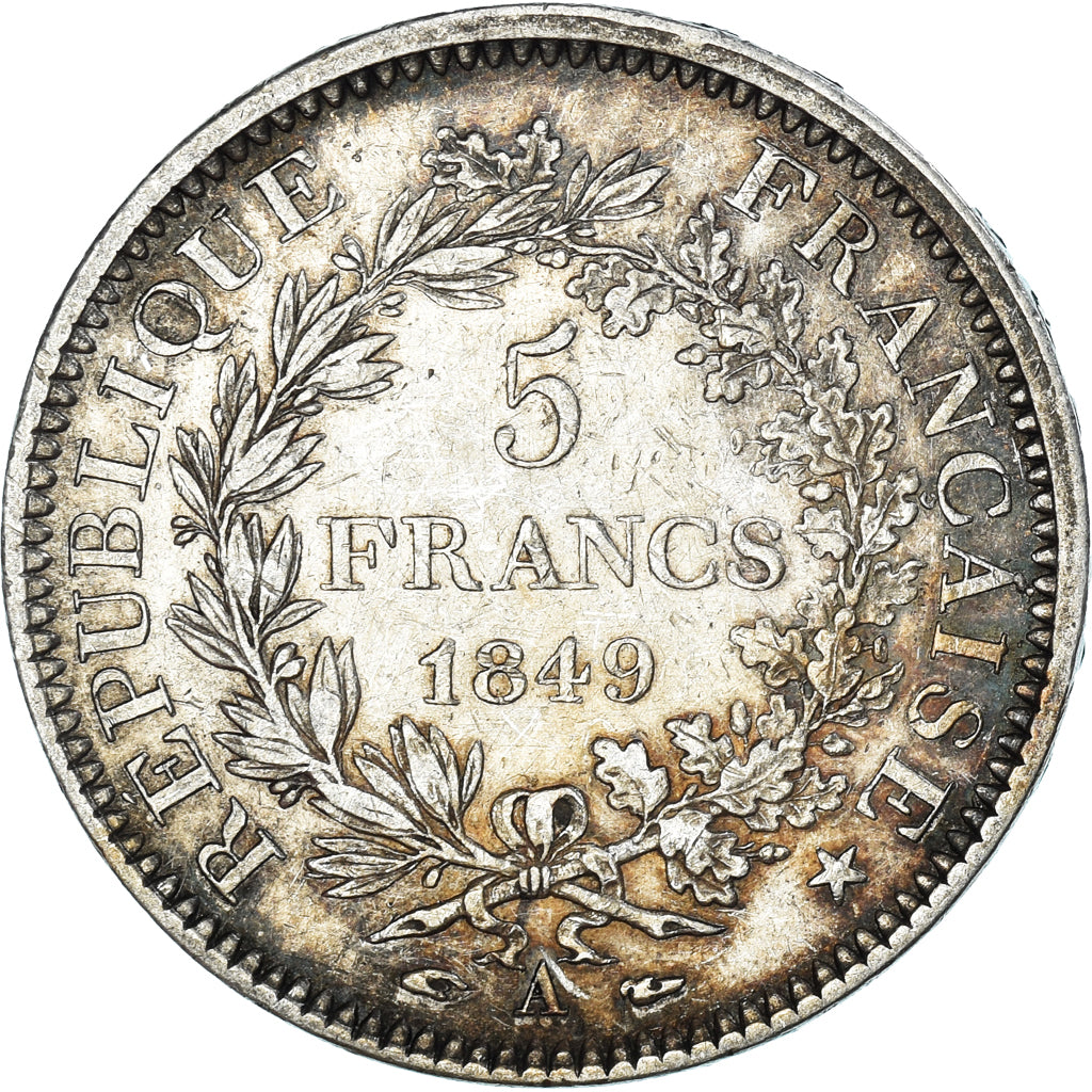 Monnaie, France, Hercule, 5 Francs, 1849, Paris, TTB, Argent, Gadoury:683