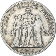 Monnaie, France, Hercule, 5 Francs, 1848, Paris, TB+, Argent, Gadoury:683