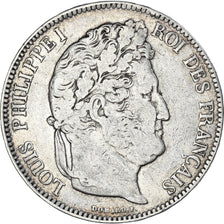 Coin, France, Louis-Philippe, 5 Francs, 1834, Perpignan, VF(20-25), Silver