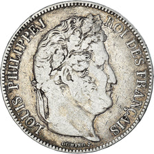 Münze, Frankreich, Louis-Philippe, 5 Francs, 1842, Lille, S+, Silber