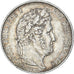 Moneta, Francia, Louis-Philippe, 5 Francs, 1844, Paris, BB, Argento, KM:749.1