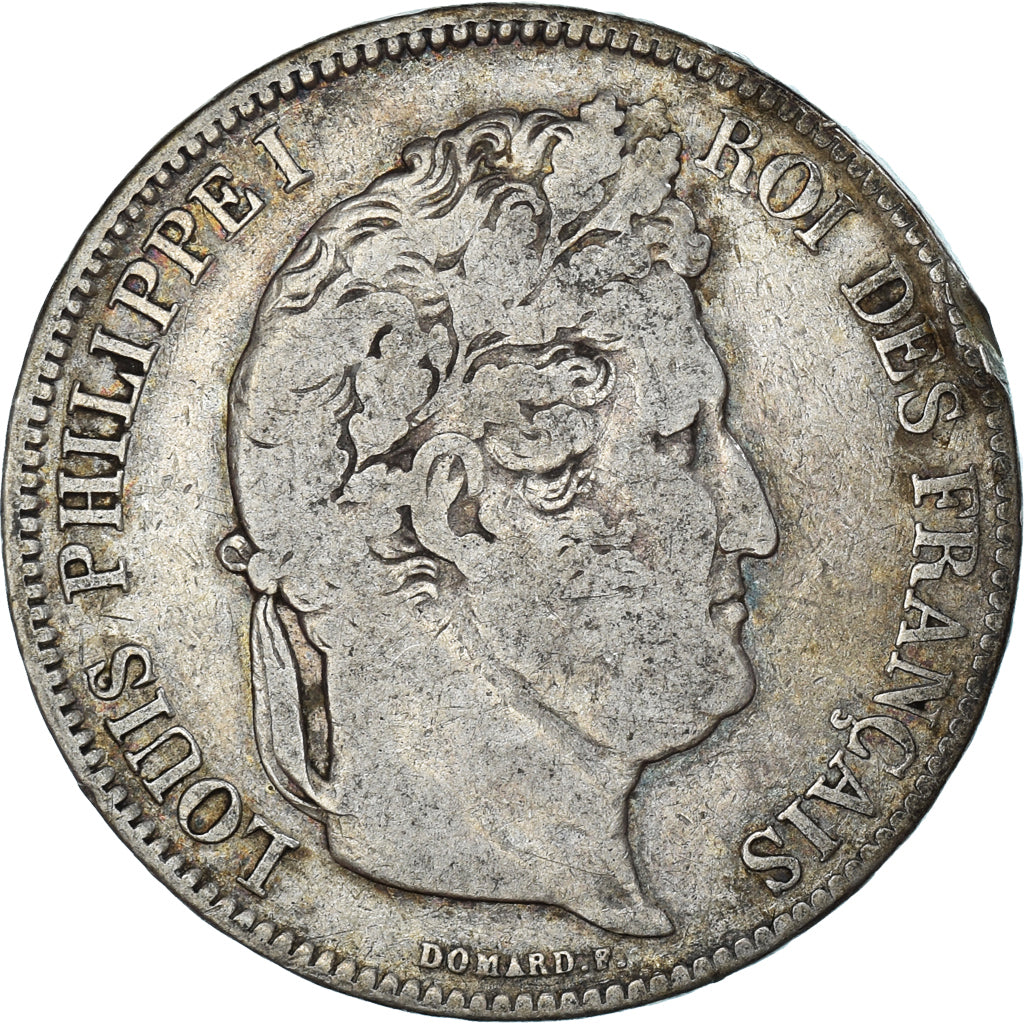 Coin, France, Louis-Philippe, 5 Francs, 1834, Lille, VF(20-25), Silver