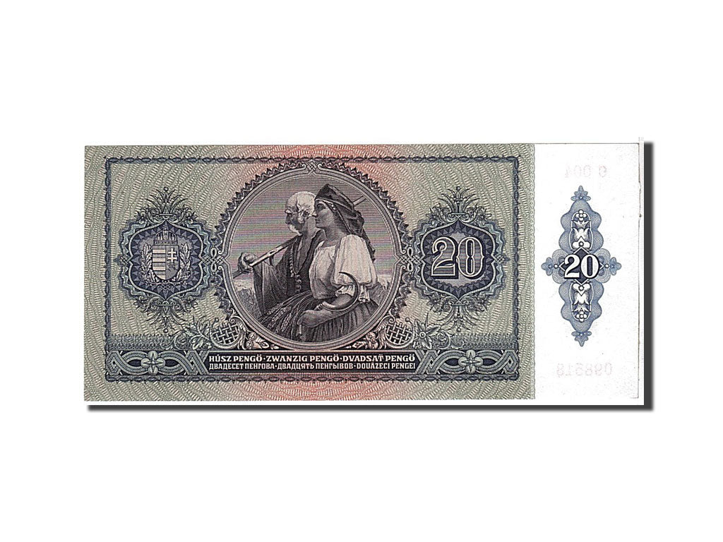 Hungary, 20 Pengö, 1941, KM #109, UNC(65-70), C004098518