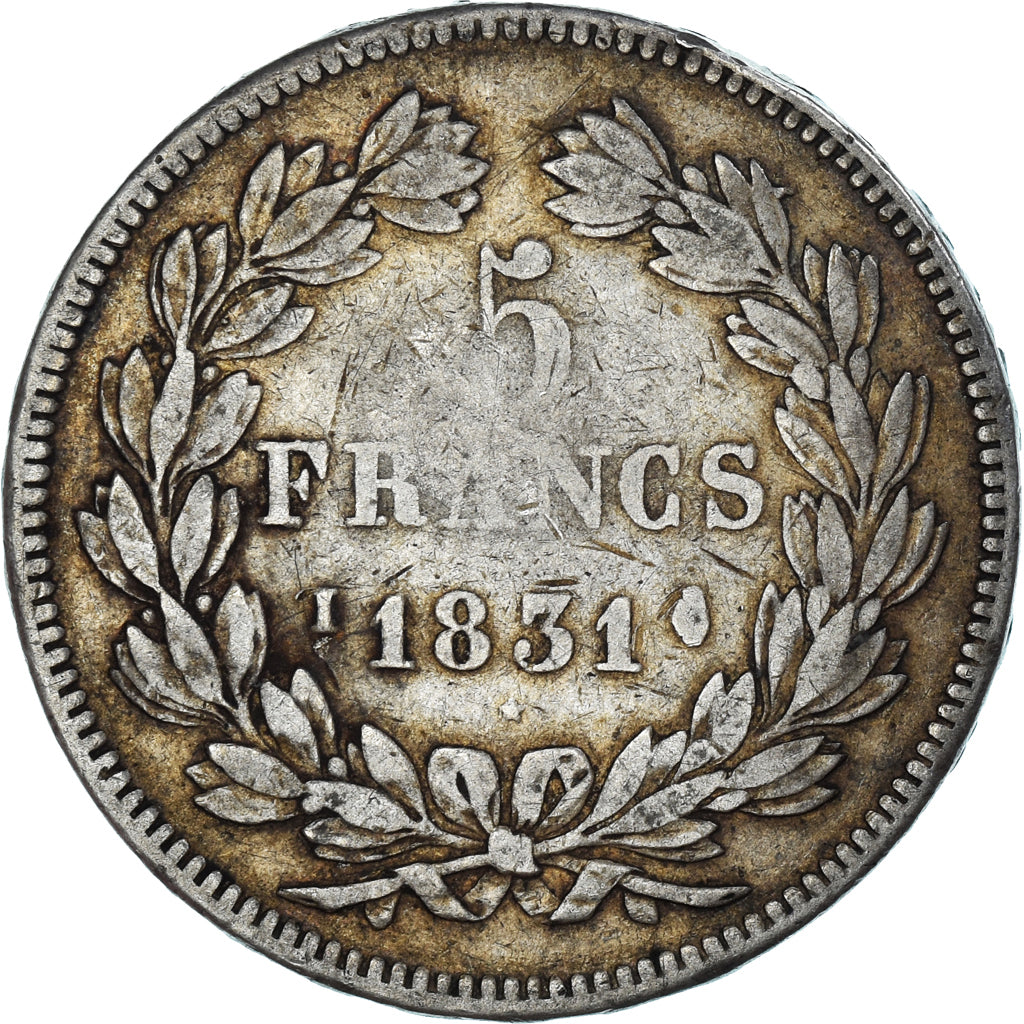 Monnaie, France, Louis-Philippe, 5 Francs, 1831, Limoges, TB+, Argent